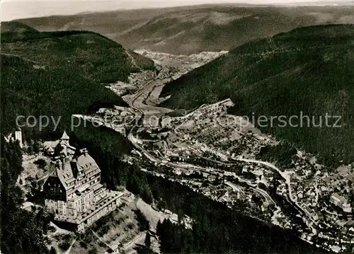 AK / Ansichtskarte Wildbad_Schwarzwald Sommerberghotel Wildbad Fliegeraufnahme Wildbad_Schwarzwald
