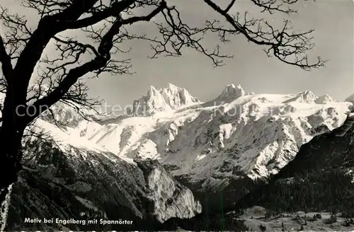 AK / Ansichtskarte Engelberg_OW Landschaftspanorama Bergwelt mit Spannoerter Urner Alpen Engelberg OW