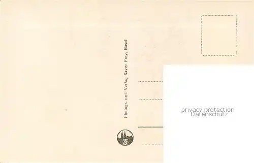 AK / Ansichtskarte Basel_BS Muenster Mittelschiff gegen Chor Basel_BS