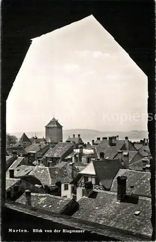 AK / Ansichtskarte Murten_Morat Blick von der Ringmauer Murten Morat