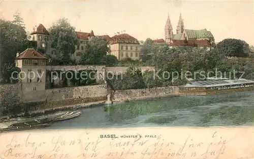 AK / Ansichtskarte Basel_BS Muenster und Pfalz am Rhein Basel_BS
