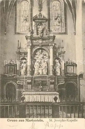 AK / Ansichtskarte Mariastein_SO St Josephs Kirche Altar Mariastein_SO