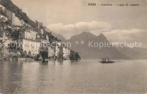 AK / Ansichtskarte Gandria_Lago_di_Lugano Haeuserpartie am Luganersee Gandria_Lago_di_Lugano