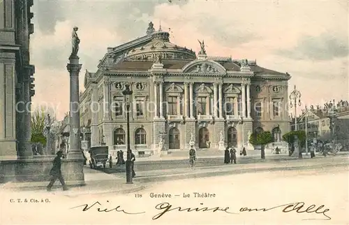 AK / Ansichtskarte Geneve_GE Le Theatre Theater Geneve_GE