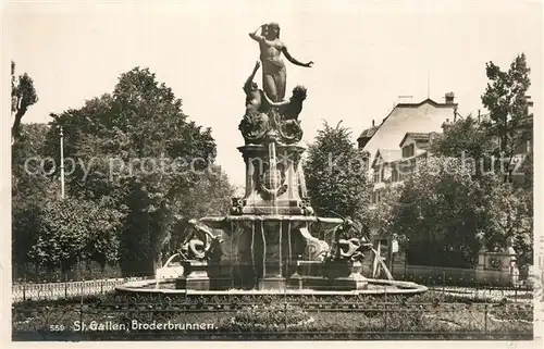 AK / Ansichtskarte St_Gallen_SG Broderbrunnen St_Gallen_SG