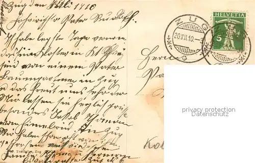 AK / Ansichtskarte Zug_ZG Kapuzinerturm Stadtmauer Altstadt Zug_ZG