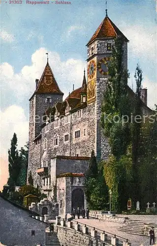 AK / Ansichtskarte Rapperswil_SG Schloss Rapperswil SG