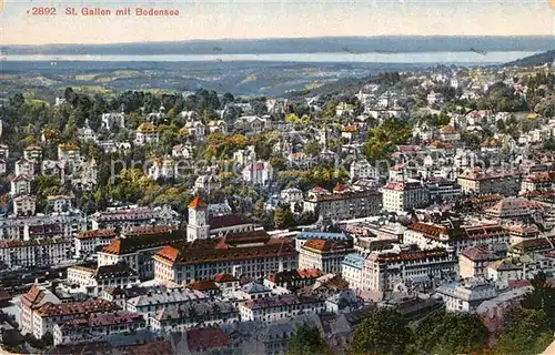 AK / Ansichtskarte St_Gallen_SG Panorama Blick zum Bodensee St_Gallen_SG