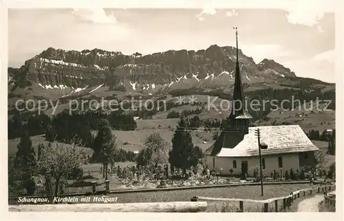AK / Ansichtskarte Schangnau Kirchlein mit Hohgant Emmentaler Alpen Schangnau