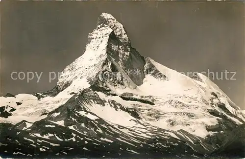AK / Ansichtskarte Zermatt_VS Matterhorn Walliser Alpen Zermatt_VS