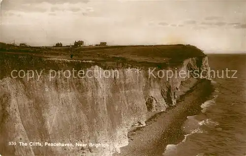 AK / Ansichtskarte Peacehaven_Lewes The Cliffs Steilkueste Peacehaven_Lewes