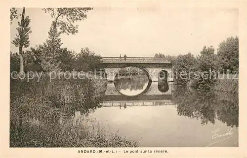 AK / Ansichtskarte Andard Pont sur la riviere Andard