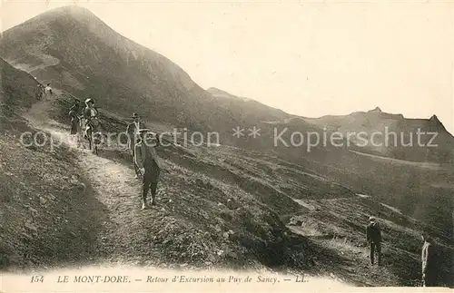 AK / Ansichtskarte Mont Dore_Puy_de_Dome Retour d Excursion au Puy de Sancy Mont Dore_Puy_de_Dome