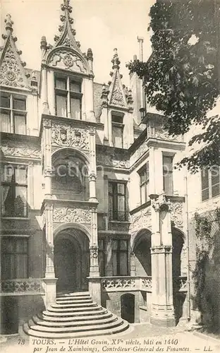 AK / Ansichtskarte Tours_Indre et Loire Hotel Gouin  Tours Indre et Loire