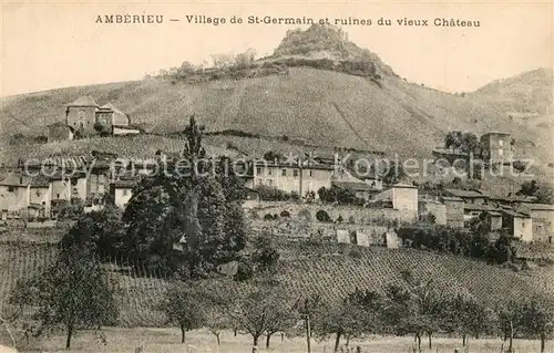 AK / Ansichtskarte Amberieu en Bugey Village de Saint Germain Ruines Chateau Amberieu en Bugey