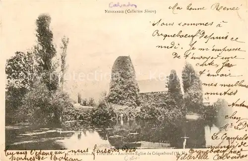 AK / Ansichtskarte Trouville Deauville Kirche Criqueboeuf Trouville Deauville