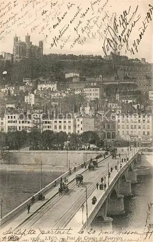 AK / Ansichtskarte Lyon_France Pont du Change  Lyon France