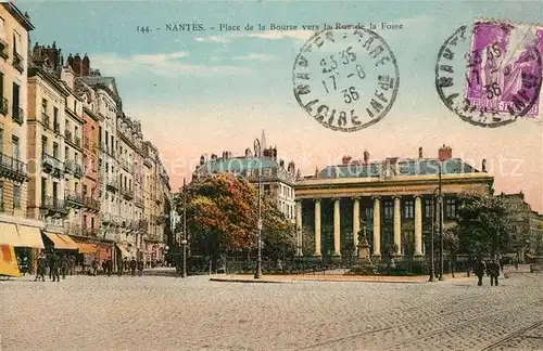 AK / Ansichtskarte Nantes_Loire_Atlantique Place de la Bourse Nantes_Loire_Atlantique