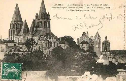 AK / Ansichtskarte Loches_Indre_et_Loire Schloss Saint Antoine Loches_Indre_et_Loire