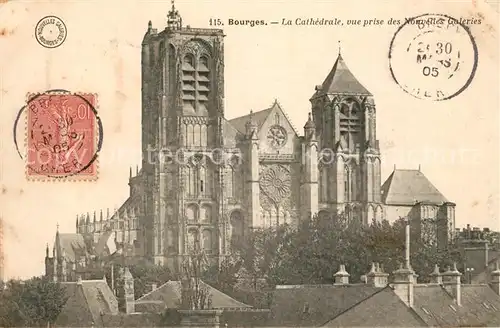AK / Ansichtskarte Bourges Kathedrale Bourges