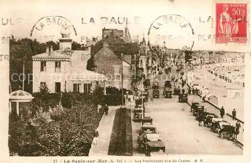 AK / Ansichtskarte Baule_sur_Mer_La Boulebard Casino Strand Baule_sur_Mer_La