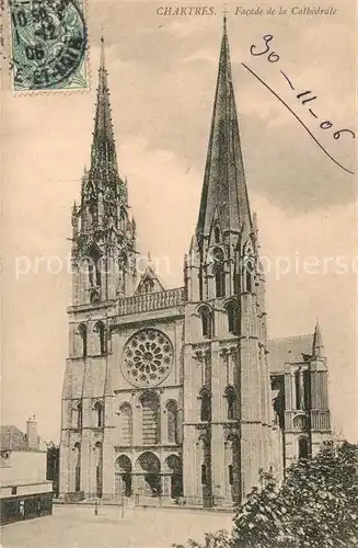 AK / Ansichtskarte Chartres_Eure_et_Loir Cathedrale Chartres_Eure_et_Loir