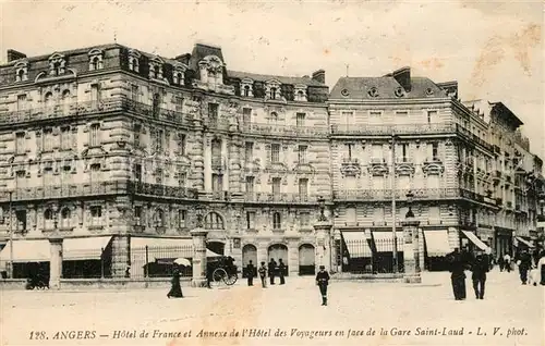 AK / Ansichtskarte Angers Hotel de France Annex Hotel des Voyageurs Gare Saint Laud Angers