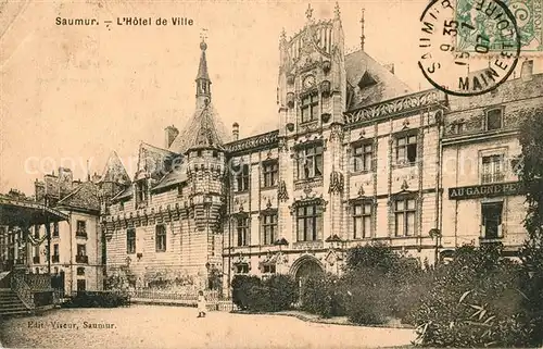 AK / Ansichtskarte Saumur Hotel de Ville Saumur