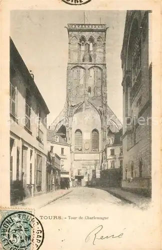 AK / Ansichtskarte Tours_Indre et Loire Tour de Charlemagne Tours Indre et Loire