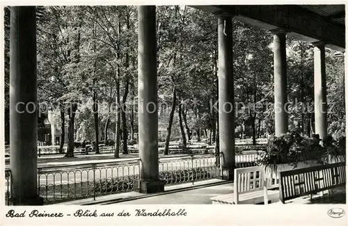 AK / Ansichtskarte Bad Reinerz Blick aus der Wandelhalle Bad Reinerz