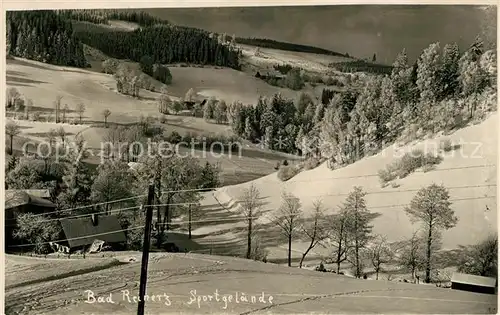 AK / Ansichtskarte Bad Reinerz Sportgelaende Winter Bad Reinerz