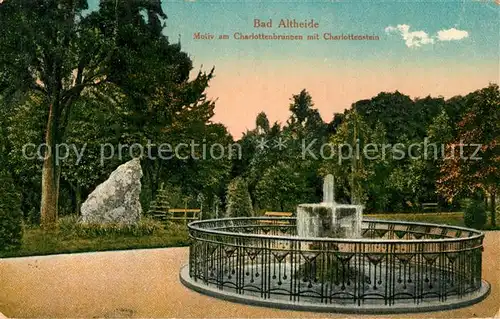 AK / Ansichtskarte Bad_Altheide Charlottenbrunnen Charlottenstein Bad_Altheide