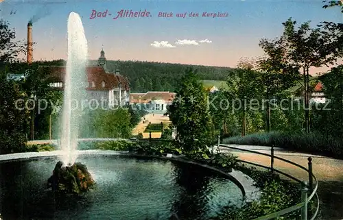 AK / Ansichtskarte Bad_Altheide Kurplatz Charlottensprudel Bad_Altheide