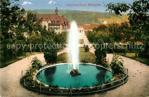 AK / Ansichtskarte Altheide_Bad Herzheilbad Brunnen Altheide_Bad