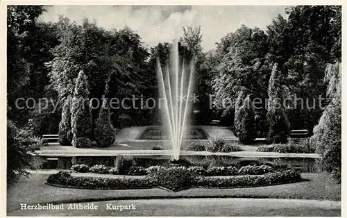 AK / Ansichtskarte Altheide_Bad Kurpark Fontaine Altheide_Bad