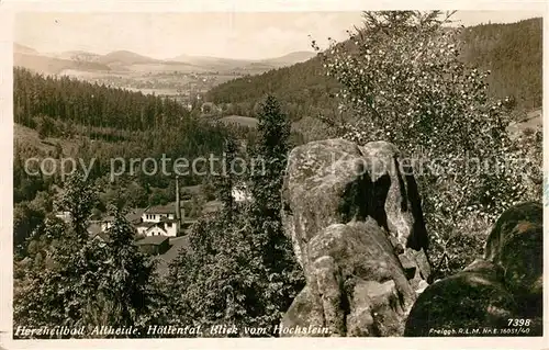 AK / Ansichtskarte Altheide_Bad Hoellental Hochstein Altheide_Bad