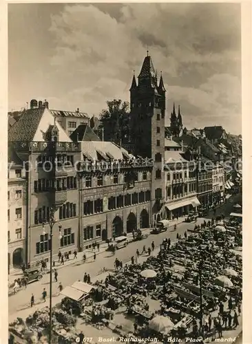 AK / Ansichtskarte Basel_BS Hotel d Ville  Basel_BS