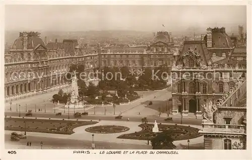 AK / Ansichtskarte Foto_AN_Paris_(Noyer)_Nr. 405 Paris Louvre Place du Carrousel  Foto_AN_Paris_(Noyer)_Nr.