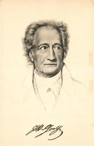 AK / Ansichtskarte Goethe_Johann_Wolfgang_von  Goethe_Johann