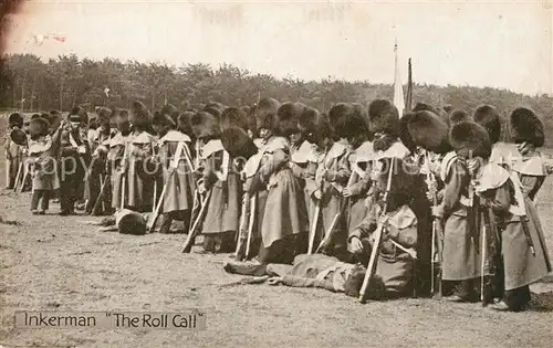 AK / Ansichtskarte Leibgarde_Wache Inkerman The Roll Call  Leibgarde Wache