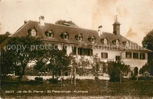 AK / Ansichtskarte St_Petersinsel Kurhaus Ile de Saint Pierre St_Petersinsel