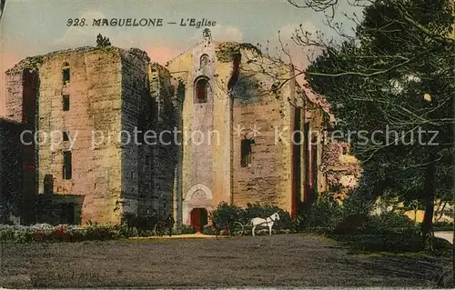 AK / Ansichtskarte Maguelone Eglise Kirche Ruinen Maguelone