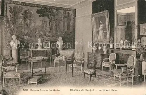 AK / Ansichtskarte Coppet Chateau le Grand Salon Coppet
