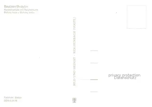 AK / Ansichtskarte Bautzen Reichenstrasse mit Reichenturm Bautzen