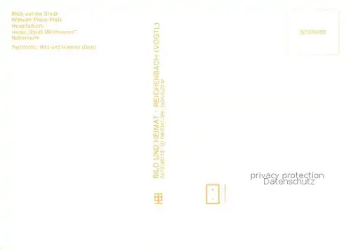 AK / Ansichtskarte Muehlhausen_Thueringen Thomas Muentzer Stadt Wilhelm Pieck Platz Hospitalturm Hotel Rabenturm Muehlhausen Thueringen