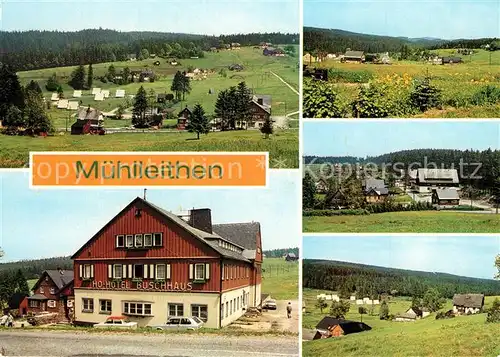 AK / Ansichtskarte Muehlleiten_Vogtland HO Hotel Buschhaus Landschaftspanorama Muehlleiten_Vogtland