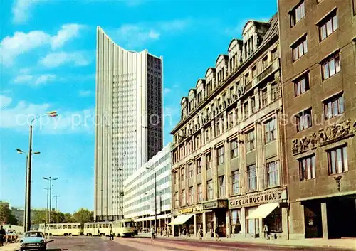 AK / Ansichtskarte Leipzig Goethestrasse Hochhaus Karl Marx Universitaet Leipzig