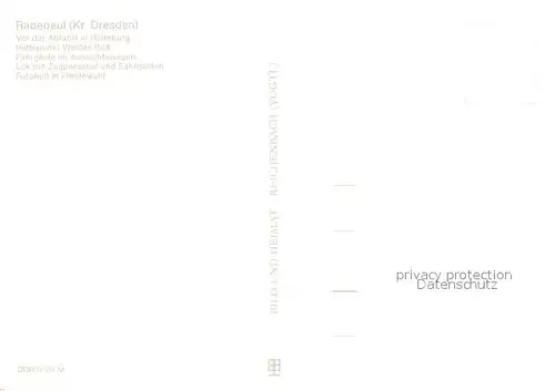 AK / Ansichtskarte Radebeul Traditionsbahn Radebeul Ost Radeburg Dampflokomotive Radebeul