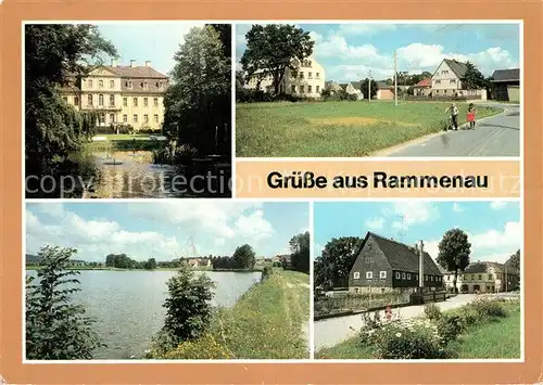 AK / Ansichtskarte Rammenau Schloss Ortsmotive See Rammenau