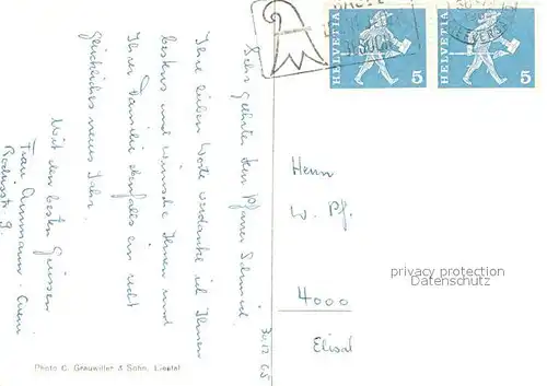 AK / Ansichtskarte Basel_BS Blick ueber den Rhein Basel_BS